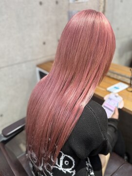 ルフレ 新宿歌舞伎町店(Reflet) ブリーチダブルカラー/ピンク/エクステついたままカラー