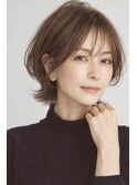 大人ショート　白髪ぼかし　脱白髪染め　ハイライト40代50代60代