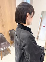 ラミエ バイ メルト 吉祥寺(lamie by melt) 久保田)地毛風縮毛矯正ストレートぷつっとボブミニボブ