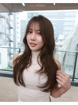 ブラン 表参道(Blanc) ロング/レイヤーカット/顔まわりカット/ブラウン/ベージュ