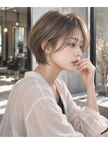 シヨン(ciyon.)&nbsp;丸みショート/大人ショート/顔まわりカット/ベージュブラウン
