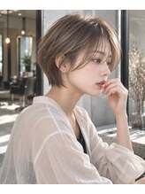 シヨン(ciyon.)&nbsp;丸みショート/大人ショート/顔まわりカット/ベージュブラウン
