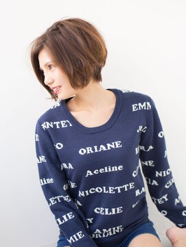 ジェム(GEM) ＊*Gem Garden*＊ハネさせない☆動かせる前下がりショートボブ