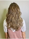 ブロンドハイライト×波ウェーブ 【alia橋本】