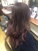 ヘアー ワンアビル(Hair One Abile)&nbsp;グラデーハイライトメッシュピンクパープル