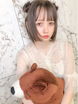 アマンドール(Aman D'or) くまミミアレンジ＊アイスグレージュ