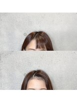 アフィーロ(ACHFILO)&nbsp;前髪エクステ20代30代大人女子　ココアブラウン　韓国人風透け感