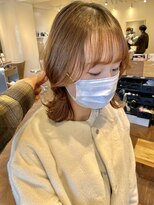 トリート 南行徳本店(TREAT) 顔周りレイヤー×まろっとベージュ/南行徳