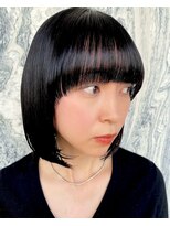 ランベリー(LANVERY)&nbsp;大人モードデザイン黒髪ボブ