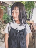 ミディアムヘア×インナーカラー