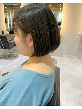 サロンドミルク 新百合ヶ丘店(salon de MiLK) 《お客様スタイル　五月女》パツッとラインが綺麗な丸みボブ！