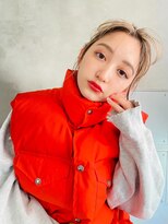 エース (ACE)&nbsp;ACE 横浜　ハイトーンベージュ×アップヘア