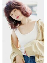 ソイクフ 四条大宮店(SOY-KUFU)&nbsp;大人可愛い◎20代30代40代前髪パーマグレーベージュ