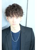 ツイストスパイラル マッシュ ツーブロック 無造作