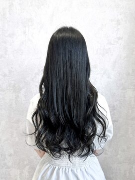 デミヘアー(Demi hair) グレーブラック×ゆるふわMIX巻き