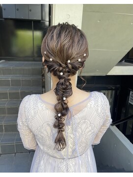 アクト(ACT) 編みおろしヘア/結婚式ヘア/パーティーヘア