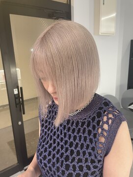 ナンバー 竪町(number+) 20代30代大人可愛い髪質改善カラー×ハイトーンストレート