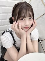 リルミー(Lilme)&nbsp;藤木愛ちゃん編み込みツインお団子＊まゆ