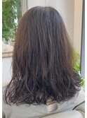 ムース仕上げのみ★デジタルパーマ★フラットミディアムヘアー