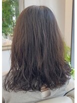 ヘアーアンドアイコーディネート マチルダ(MATILDA)&nbsp;ムース仕上げのみ★デジタルパーマ★フラットミディアムヘアー