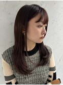 ”重ためレイヤー×レッドブラウン” なかもと はな