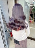 前髪/アンブレラカラー/こなれミディ/イメチェン/ウェーブパーマ