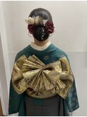 成人式振袖着付