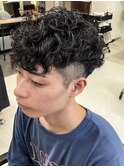 横浜シャドウパーマツイストスパイラルパーマメンズマッシュ30代