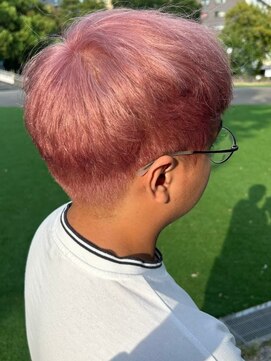 インク サカエ(inq sakae) ブリーチ2回トリプルカラーホワイトピンク