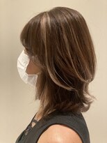 カラーズヘアー(Colors hair) 【colors 田宮】細めハイライトｘくすみベージュ