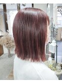 ピンクカラー☆ボブ