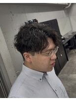 強め縦落ちツイストスパイラルパーマ