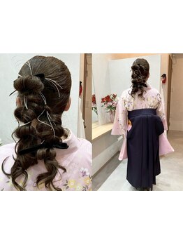 特別な日を美しく演出！早朝からヘアセット・着付けが可能★着付けや早朝予約は電話のみ受付しております！