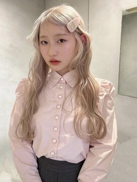 ペレ アネックス 大阪梅田茶屋町店(PELE ANNEX) くびれヘア/アプリコットオレンジ/夏のヘアアレンジ/梅田