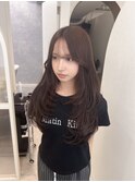 ザクザクレイヤー/レイヤーカット/ハイレイヤー/ブラウンカラー