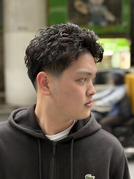 ヒロギンザ 難波店(HIRO GINZA) テーパーフェード×スパイキーショート