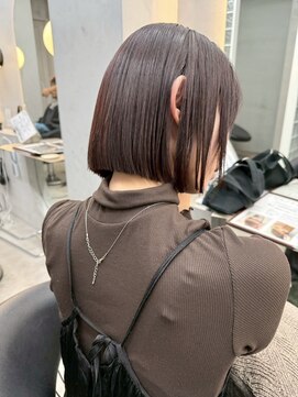 ロンドリゼル 札幌(Lond RiseL) オリーブグレー/ボブ/顔周り/小顔/レイヤー/髪質改善/縮毛矯正