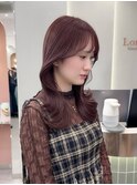 ◯ オリーブグレー/韓国/レイヤーカット/髪質改善/縮毛矯正/札幌