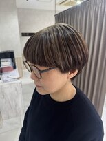 グランデュール 焼津店(GRANDEUR) マッシュショート ハンサムショート アンブレラカラー ブリーチ