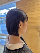 オーガニックエコ 川越(organic+eco)&nbsp;20代30代/夏ヘア/ブリーチなしベージュ/ミニボブ/小顔カット