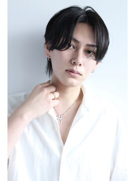 エニー 栄(Any) men's hair シースルーセンターパート