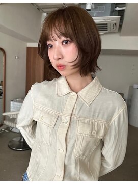 フィルムス 横浜(FILMS+) くびれレイヤー/オリーブベージュ/顔周り/シースルー/横浜+