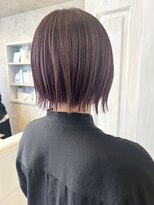 キャアリー(Caary)&nbsp;福山市Caary大人暖色ピンクブラウンこっくり長持ちカラーボブ