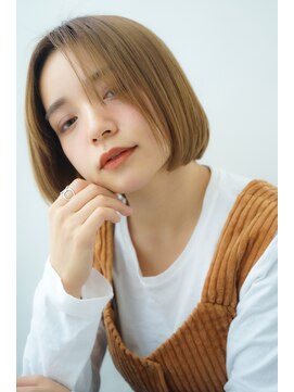 ネオリーブカフ 鶴ヶ峰店(Neolive caff) ブリーチonカラーが大人気☆ハイトーンワンレンボブ