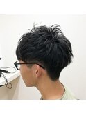 ツーブロックショート