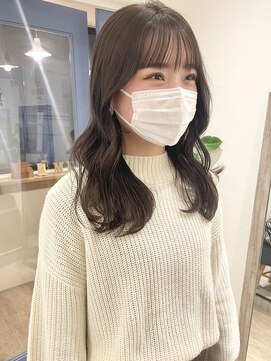 コフィー バイ メルト 吉祥寺(cofy by melt) 【松本咲花】韓国風ロングレイヤーカット　ラベンダーベージュ