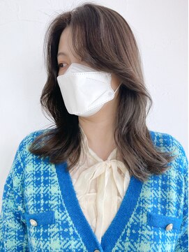 アイティーバイアルバム 藤沢店(IT by ALBUM) グレージュフェイスレイヤー_外ハネボブ_ba381452