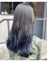 イキプラスディードットログ 大和八木駅前店(ikii+D.Log) ネイビーブルーグラデーションカラー