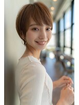 ケアリー 流山おおたかの森(Carelly)&nbsp;大人かわいい前髪セシルカットココアブラウンフリンジウェーブ