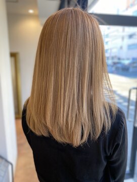 グリッター (Glitter) ケアブリーチカラー　ホワイトベージュ